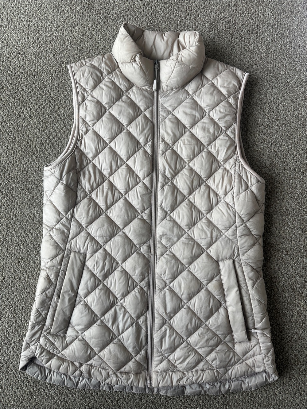 Tan Quilted Packable Women's Vest